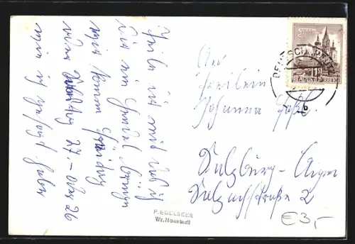 AK Deutschkreutz /Bgld., Ortsansicht aus der Vogelschau