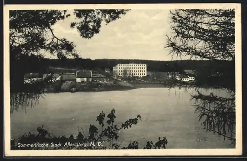 AK Allentsteig /N. D., Teilansicht am Ufer