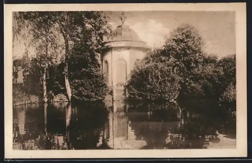 AK Zerbst, Vogelherd im Schlosspark