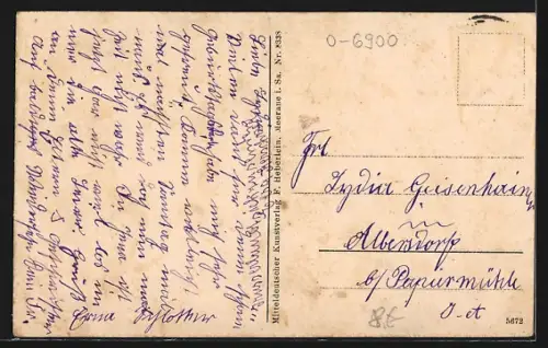 AK Jena, Markt mit Rathaus