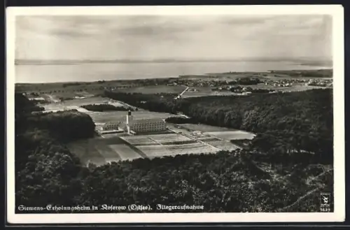 AK Koserow, Siemens-Erholungsheim, Fliegeraufnahme