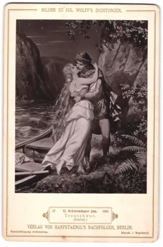 Fotografie Hanfstaengl`s Nachfolger, Berlin, Gemälde: Treuschwur (Lurley), nach C. Schweningern jun.