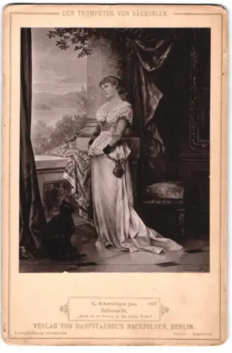 Fotografie Hanfstaengls Nachf., Berlin, Gemälde: Sehnsucht, nach C. Schweninger jun.