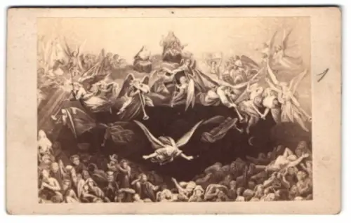 Fotografie unbekannter Fotograf und Ort, Himmlische Szenen mit Engeln