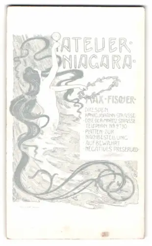 Fotografie Max Fischer, Dresden, Moritzstr. 8 B, Wassernixe entspringt den Niagarafällen