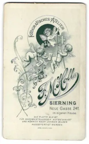 Fotografie F.M. Holl, Sierning, Neue Gasse 241, kleinen Feen mit Plattenkamera und Fotografien
