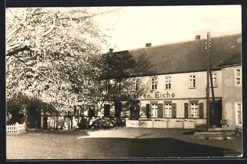 AK Zechlin, Hotel zur alten Eiche im Sonnenschein