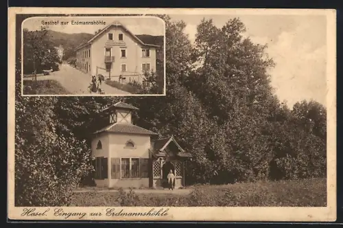 AK Hasel, Gasthof zur Erdmannshöhle