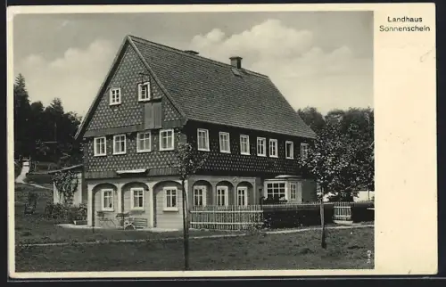 AK Jonsdorf i. Zittauer Gebirge, Pension Landhaus Sonnenschein