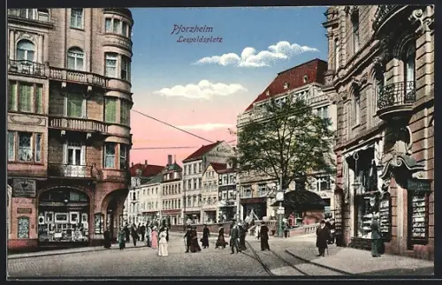 AK Pforzheim, Leopoldsplatz