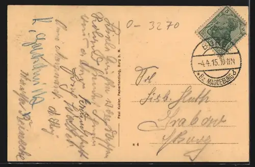 AK Burg / Anhalt, Hotel und Cafe Roland