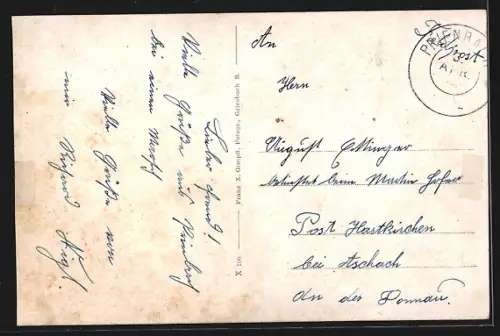 AK Prienbach / Stubenberg, Gasthaus Hans Dietl, Krämerei Peter Digruber, Gesamtansicht