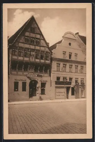 AK Zerbst, Gasthof Deutsches Haus