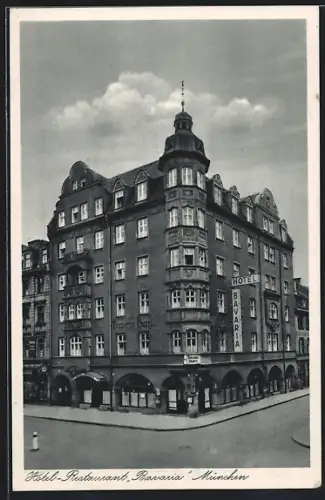 AK München, Hotel-Restaurant Bavaria, Schillerstr. 10