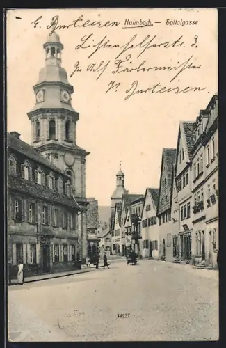 AK Kulmbach, Spitalgasse mit Wohngebäuden