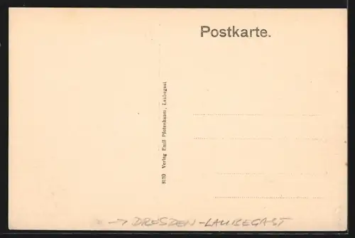 AK Dresden-Laubegast, J. W. Siems Gartenbau-Betrieb