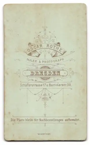 Fotografie Oscar Rothe, Dresden, Schäferstrasse 17, Porträt einer jungen Frau
