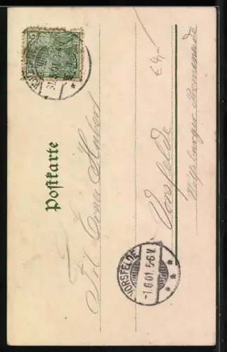 Lithographie Zwerge fällen mit einer Säge eine Birke