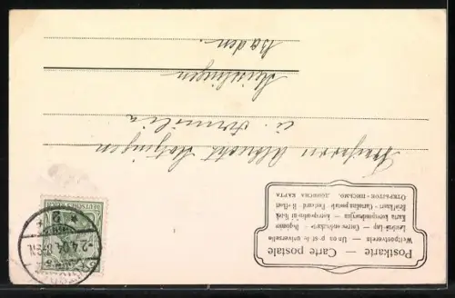 AK Osterhase fährt mit Ostereiern in einem Auto