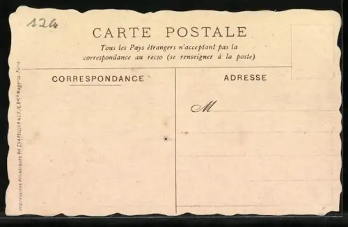 AK Paris, 3, rue Meyerbeer, L`Eau de Suez, Le seul Dentifrice, Ägyptische Träger mit einer Flasche Mundwasser