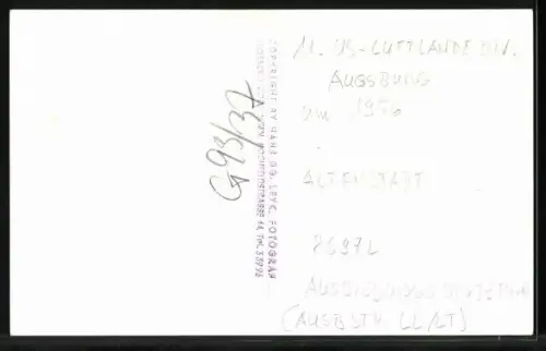 AK Augsburg, Soldaten der 11. US-Luftlandedivision während der Ausbildung