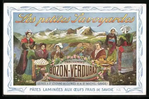 AK Bozon-Verduraz, Pâtes laminées aux Oefs frais de Savoie