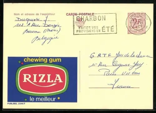 AK Reklame für Rizla Kaugummi