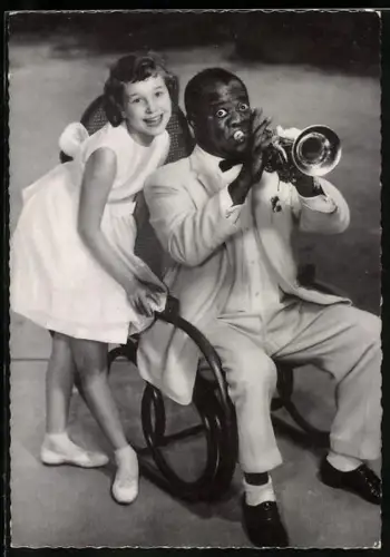 AK Musiker, Louis Armstrong und Gabriele im Duett