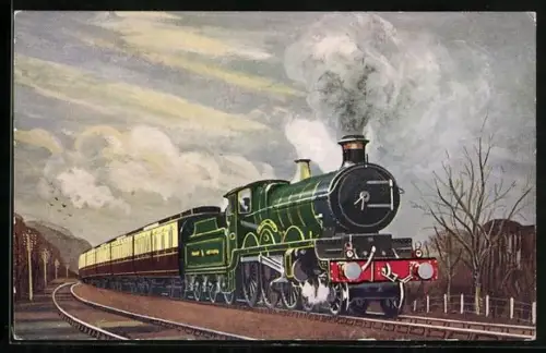AK Shooting Star climbing Dainton bank with a Paddington-Plymouth express, Englische Eisenbahn