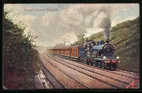 AK Great Eastern Express, englische Eisenbahn