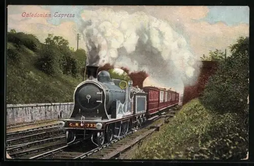 AK Englische Eisenbahn CR 733, Caledonian Express