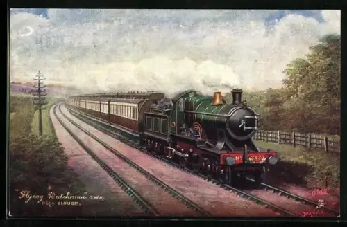 AK Flying Dutchman, G.W. Rly., englische Eisenbahn