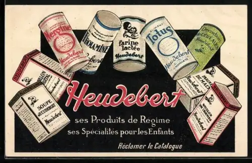 Künstler-AK Heudebert, Produits de Regime ses Spécialités pour les Enfants