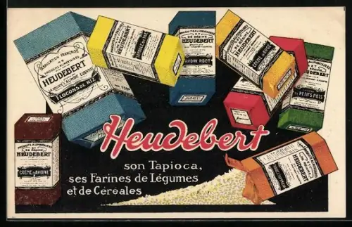 AK Reklame Heudebert, Creme d`Avoine, Creme d`Orge & Flocons de Riz