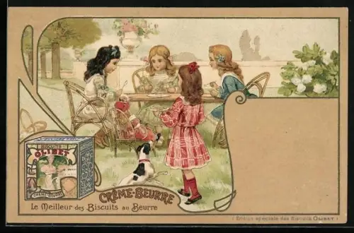 Künstler-AK Crème-Beurre, Le Meilleur Biscuits au Beurre, Reklame Kekse