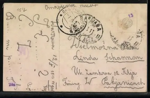 Foto-AK GG Co. Nr. 1416/4: Nachdenklicher Mann denkt an eine Dame mit Blumen