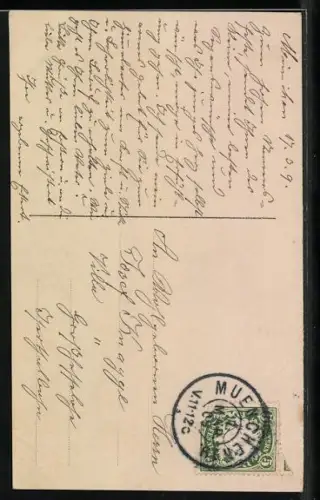 Foto-AK GG Co. Nr. 653/5: Kleiner Junge im Anzug mit Blumen