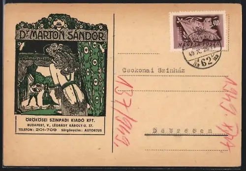 AK Budapest, Dr. Marton Sandor, Örökösei szinpadi kiadó kft., Légrády Károly-u. 37