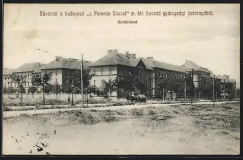 AK Budapest, Ferencz József m. kir. honvéd gyalogsági laktanyá, Homlokzat