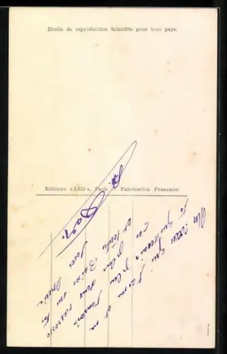 Foto-AK Leo, Paris Nr. 5749/3: Junges Paar in enger Zweisamkeit