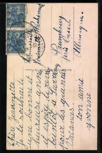 Foto-AK Leo, Paris Nr. 1356: Zwei kleine Mädchen in Mänteln