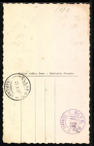 Foto-AK Leo, Paris Nr. 5680: En-Face Portrait einer jungen Frau