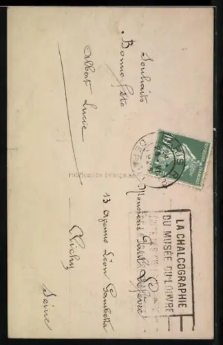 Foto-AK Leo, Paris Nr. 321: Junge Frau mit zufriedenem Blick