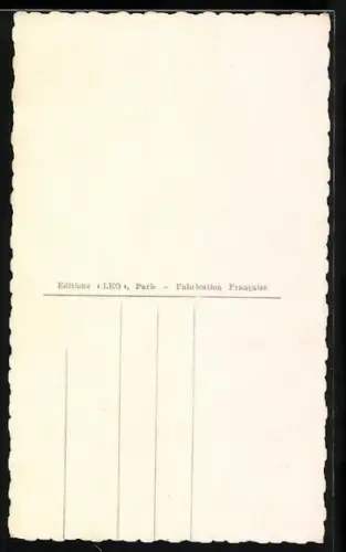 Foto-AK Leo, Paris Nr. 5749/4: Junges Paar schaut sich mit verliebtem Blick an