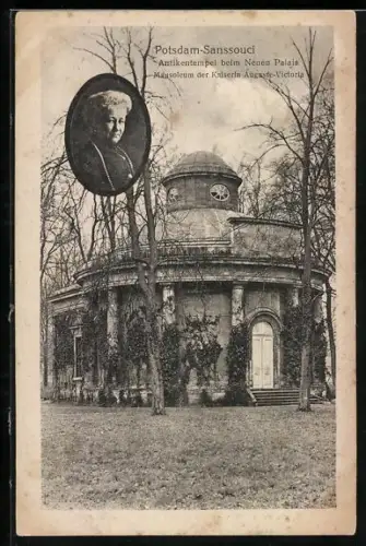 AK Potsdam-Sanssouci, Antikentempel beim Neuen Palais, Mausoleum der Kaiserin Auguste-Victoria