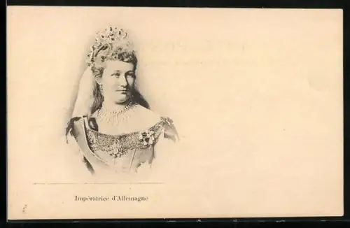 AK Impératrice d`Allemagne Auguste Victoria