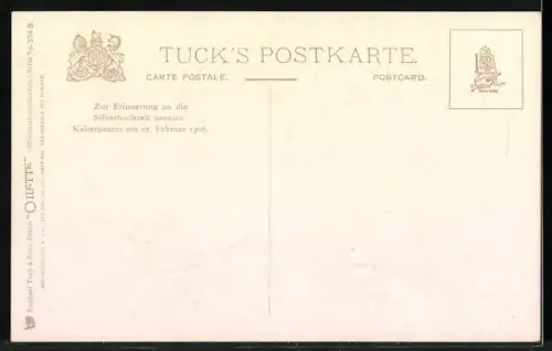 AK Zur Erinnerung an die Silberhochzeit unseres Kaiserpaares 1906