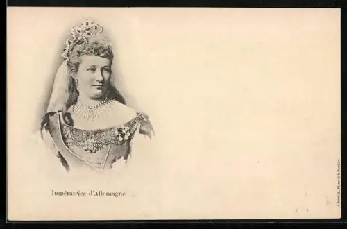 AK Impératrice d`Allemagne Auguste Victoria