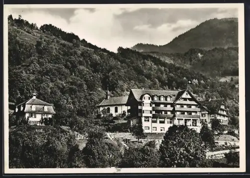 AK Walchwil /Zugersee, Erholungsheim St. Elisabeth mit Umgebung