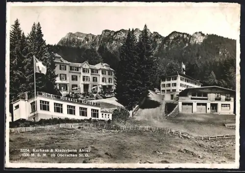 AK Oberschan, Hotel-Kurhaus Alvier